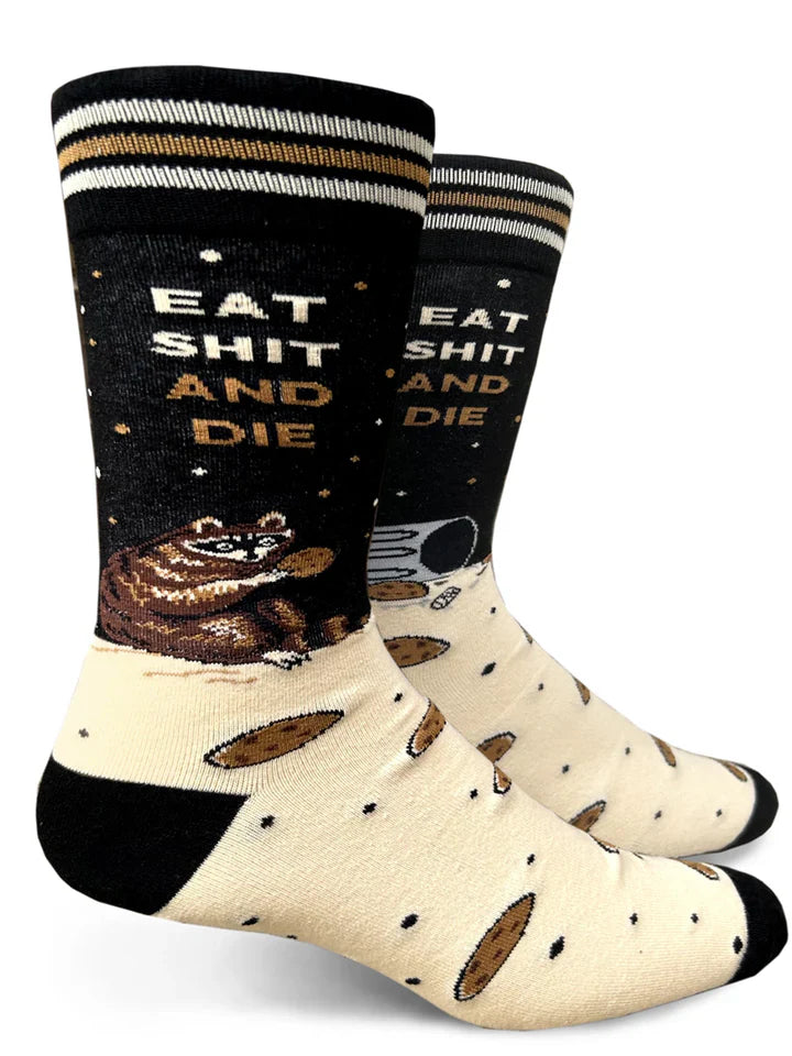 Men's Eat Shit Raccoon Socks