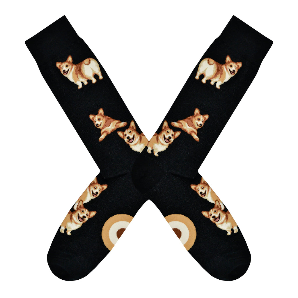 Men's Corgi Butt Strut Socks