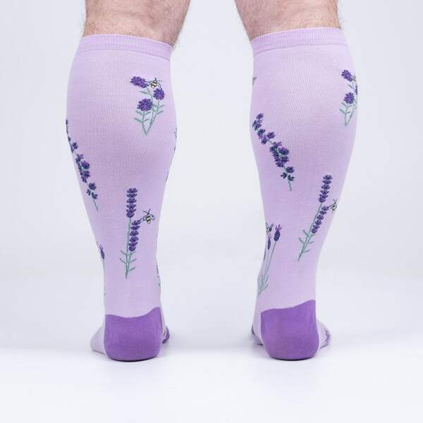 Unisex Bees & Lavender Stretch-It Knee Socks